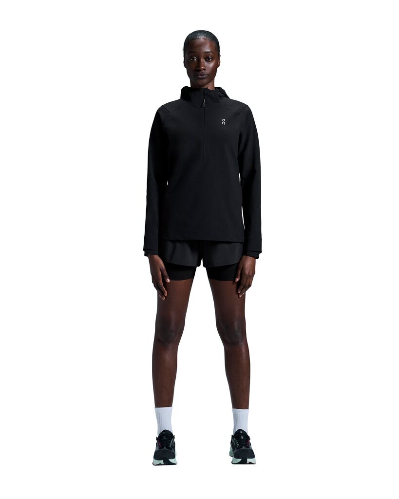 ON Pace Hoodie Womens Black - Frontrunner Colombo